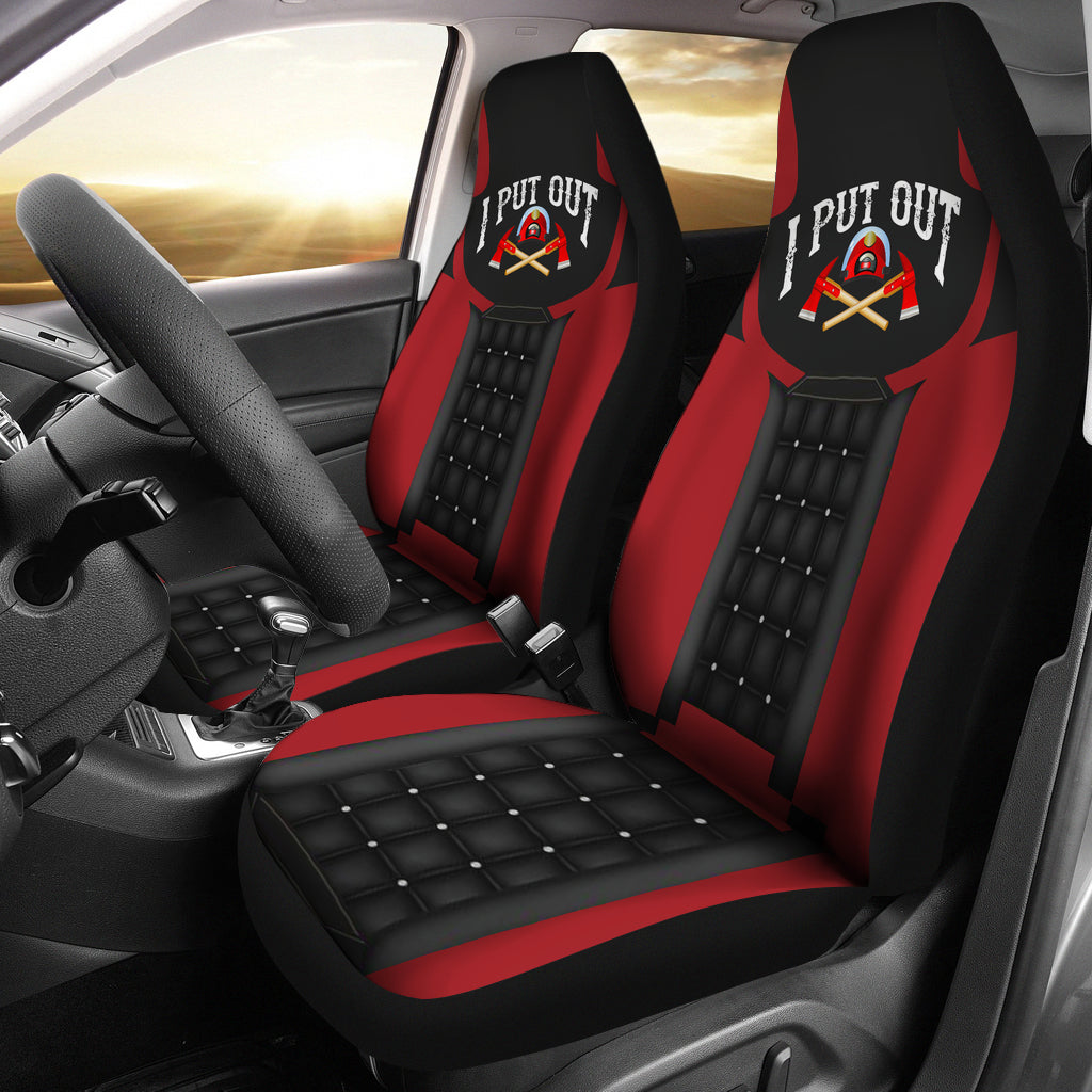 Best Us Fire Fighter 4 Premium Custom Car Seat Covers Decor Protector Nearkii