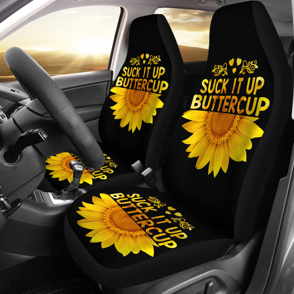 Best Sunflowers Shut It Up Premium Custom Car Seat Covers Decor Protector Nearkii