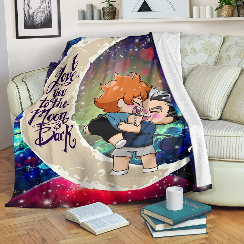 Bokuhina Love You To The Moon Galaxy Premium Blanket Nearkii