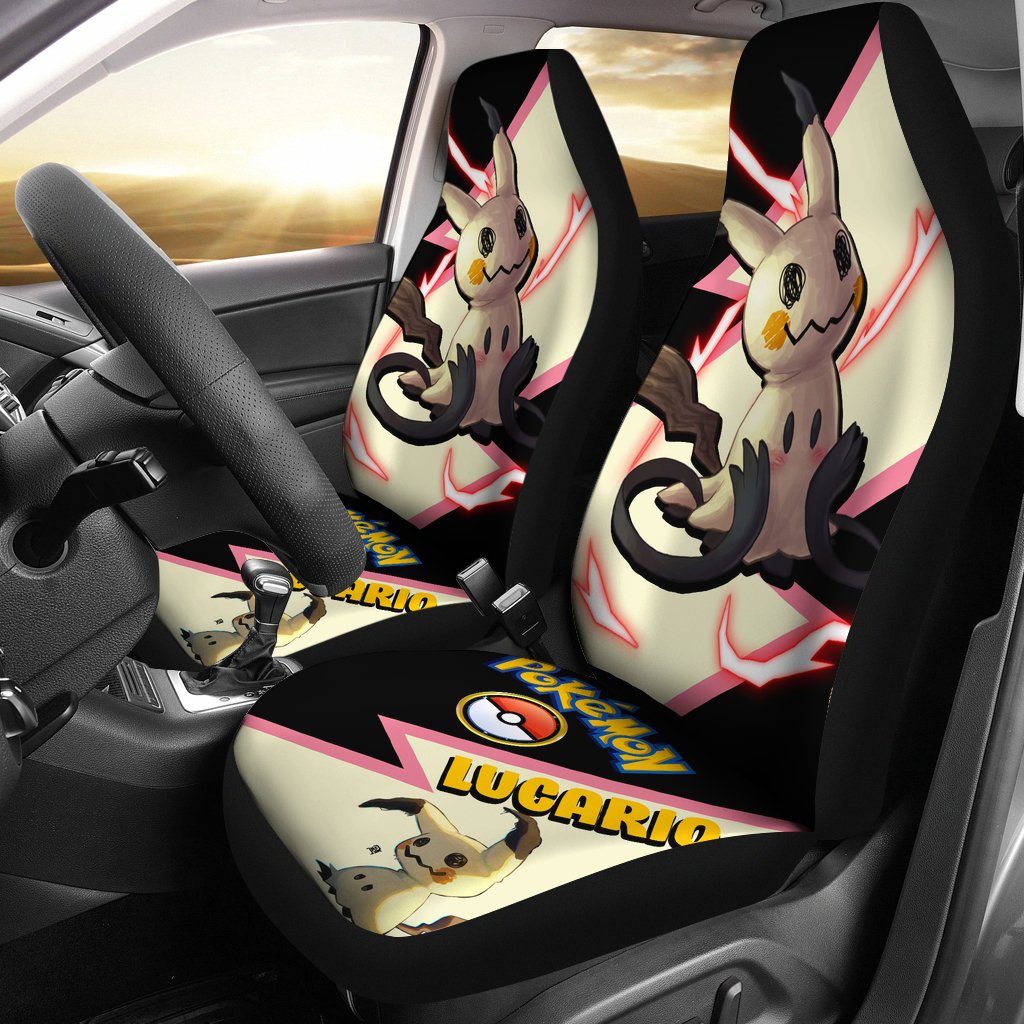 Mimikyu Car Seat Covers Custom Anime Pokemon Car Accessories Nearkii