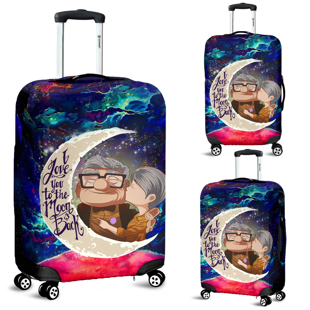 Up Couple Love You To The Moon Galaxy Luggage Cover Suitcase Protector Nearkii