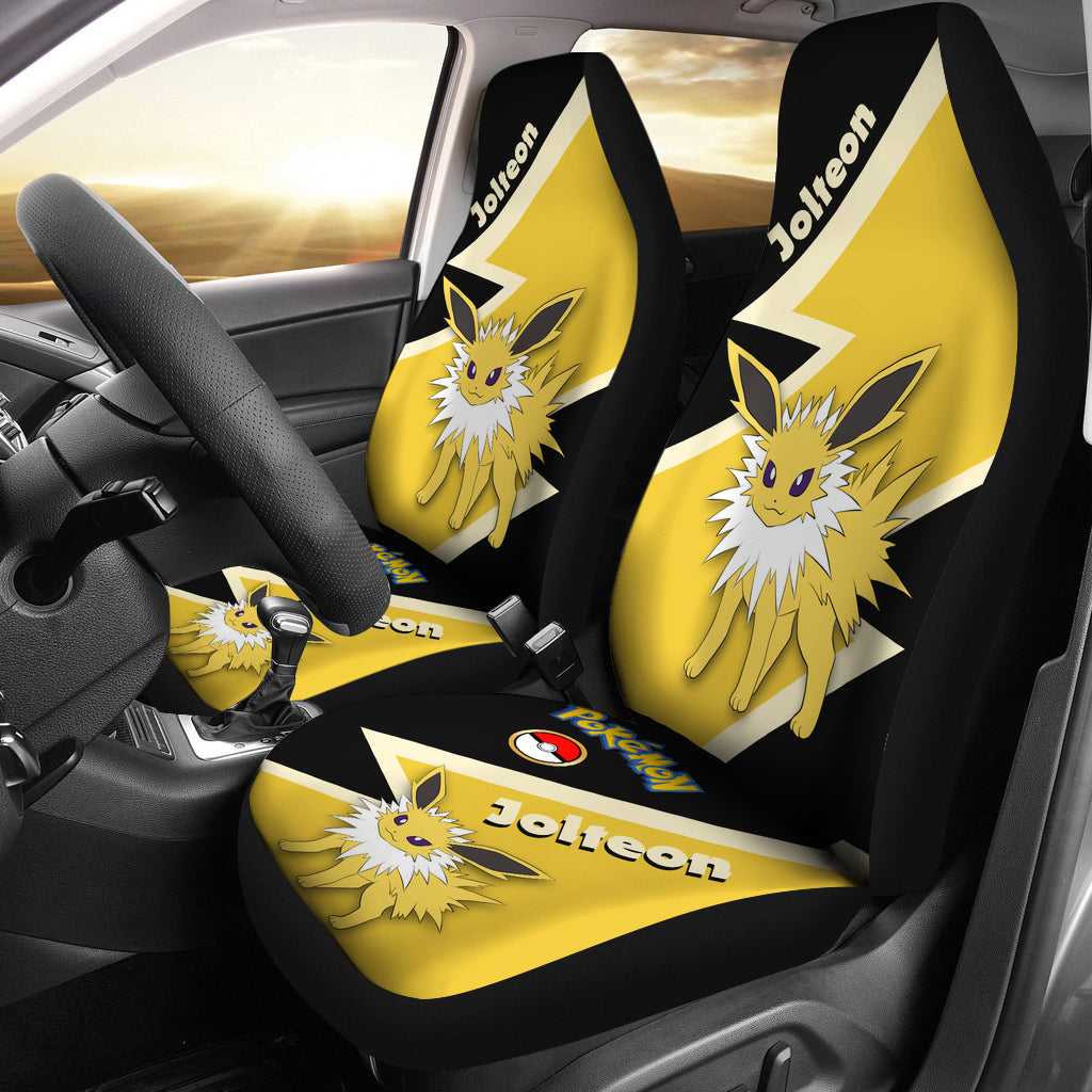 Jolteon Eevee Evolution Pokemon Premium Custom Car Seat Covers Decor Protectors Nearkii