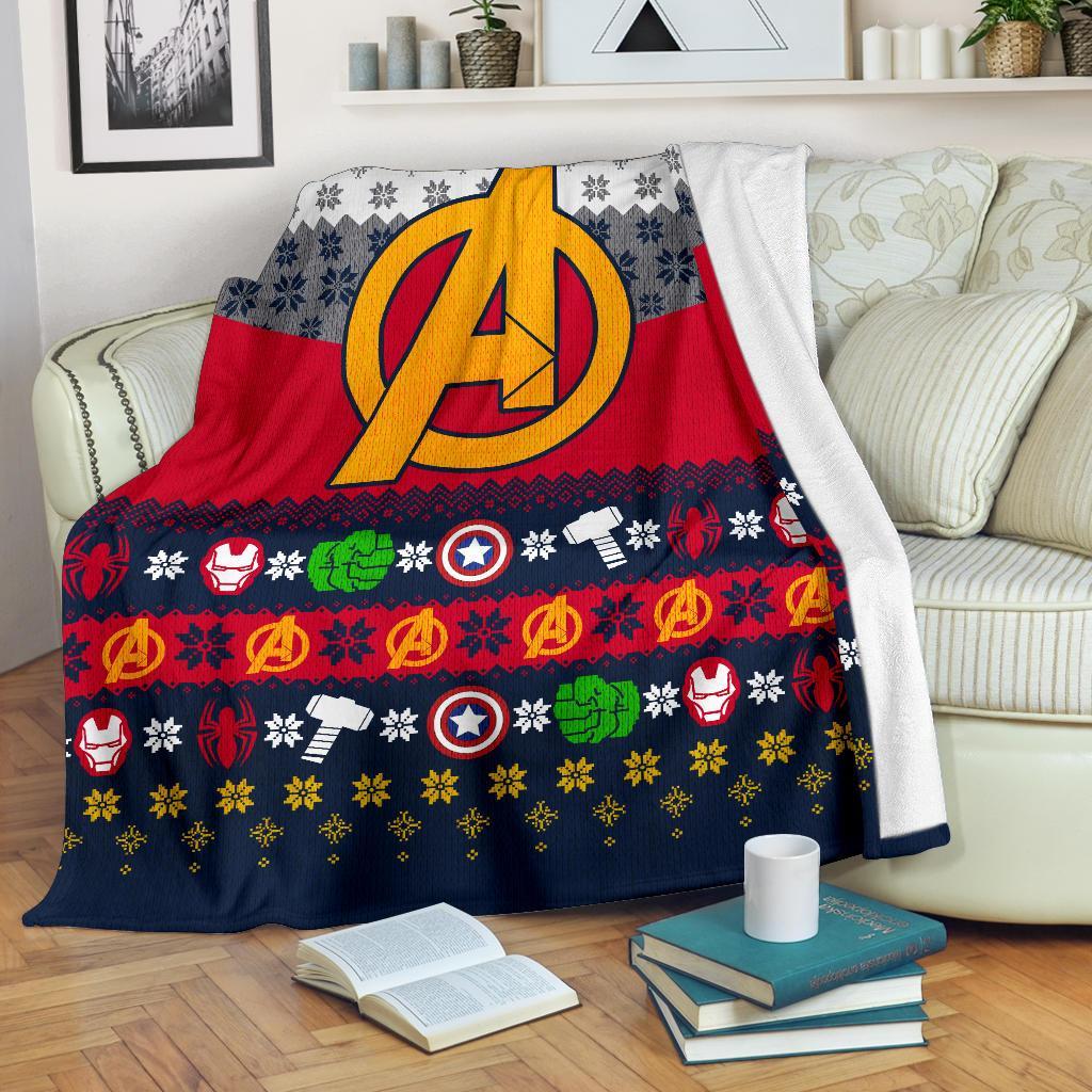 The Avenger Ugly Christmas Custom Blanket Home Decor Nearkii