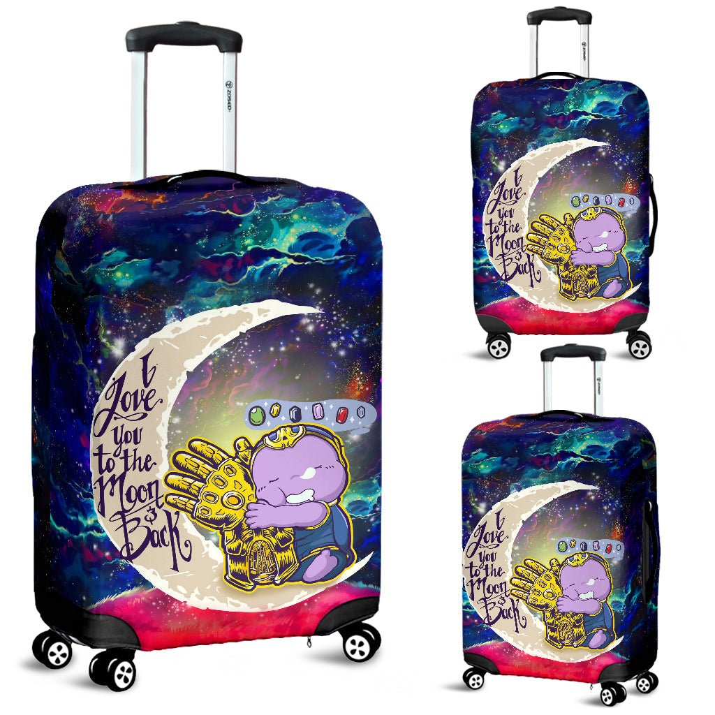 Cute Thanos Love You To The Moon Galaxy Luggage Cover Suitcase Protector Nearkii