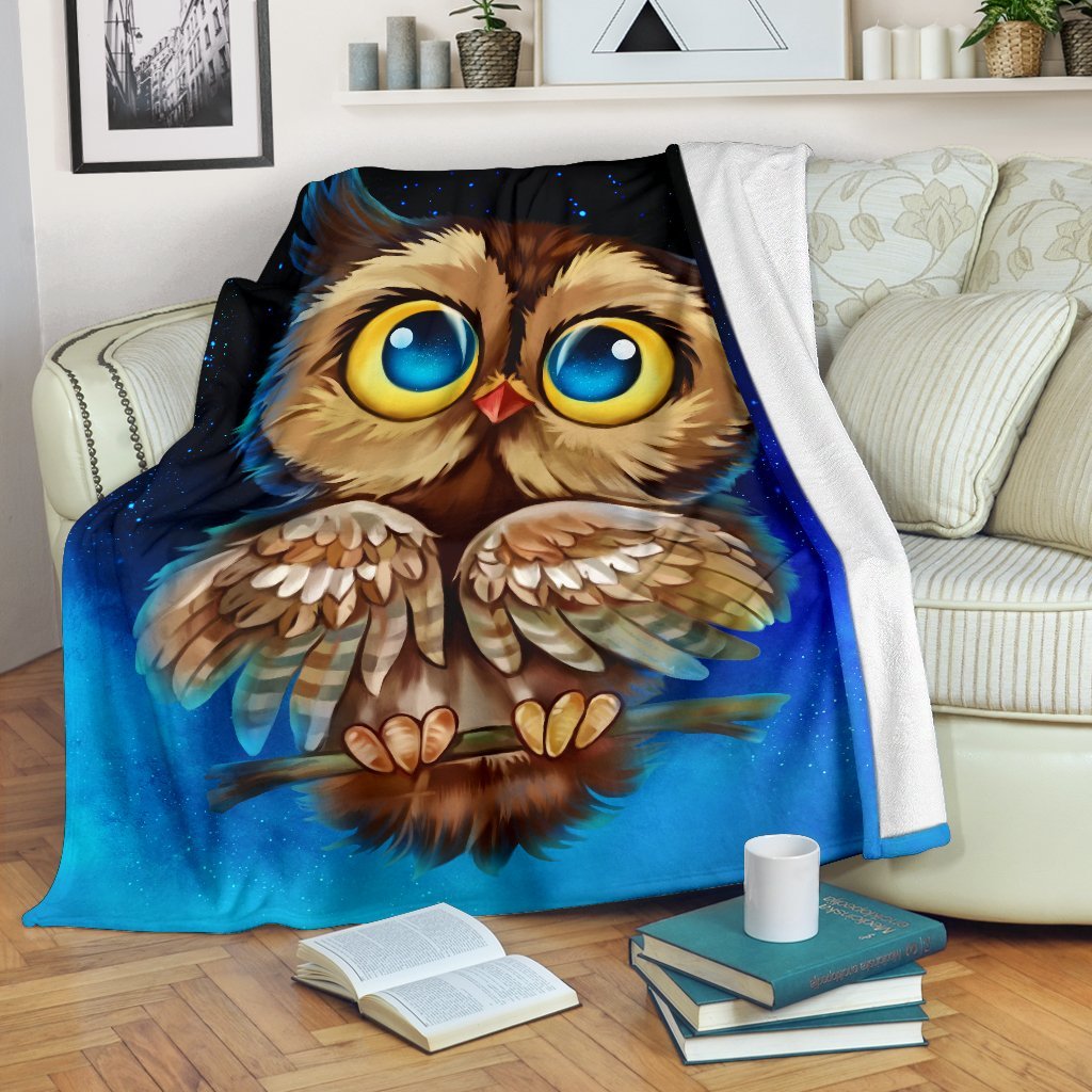 Owl Night 2022 Premium Blanket Nearkii