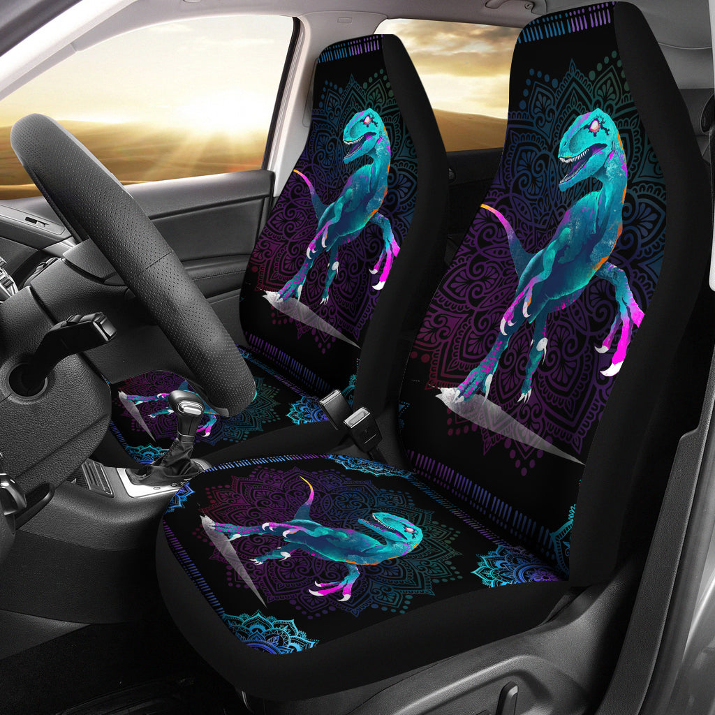 Dinosaur Mandala Car Seat Cover Nearkii