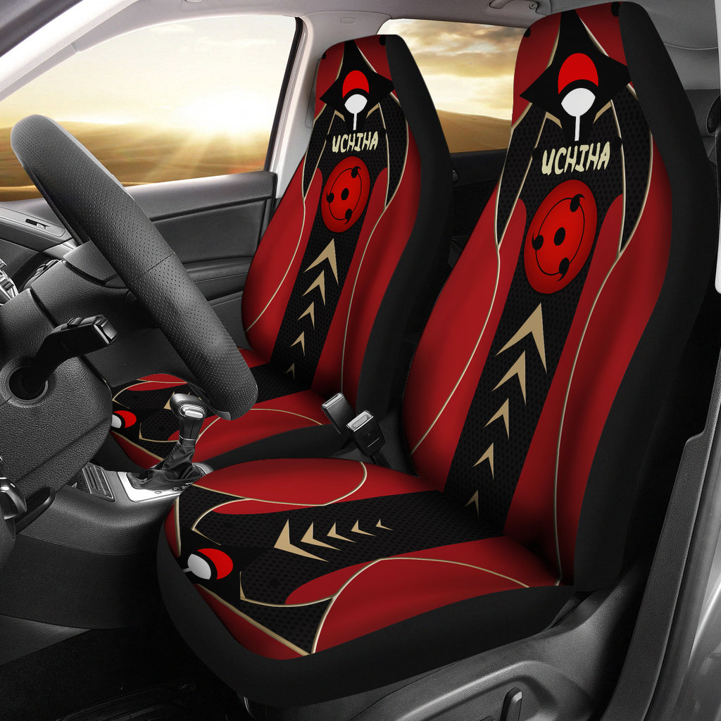 Best Uchiha Clan Sharingan Marine Style Premium Custom Car Seat Covers Decor Protector Nearkii