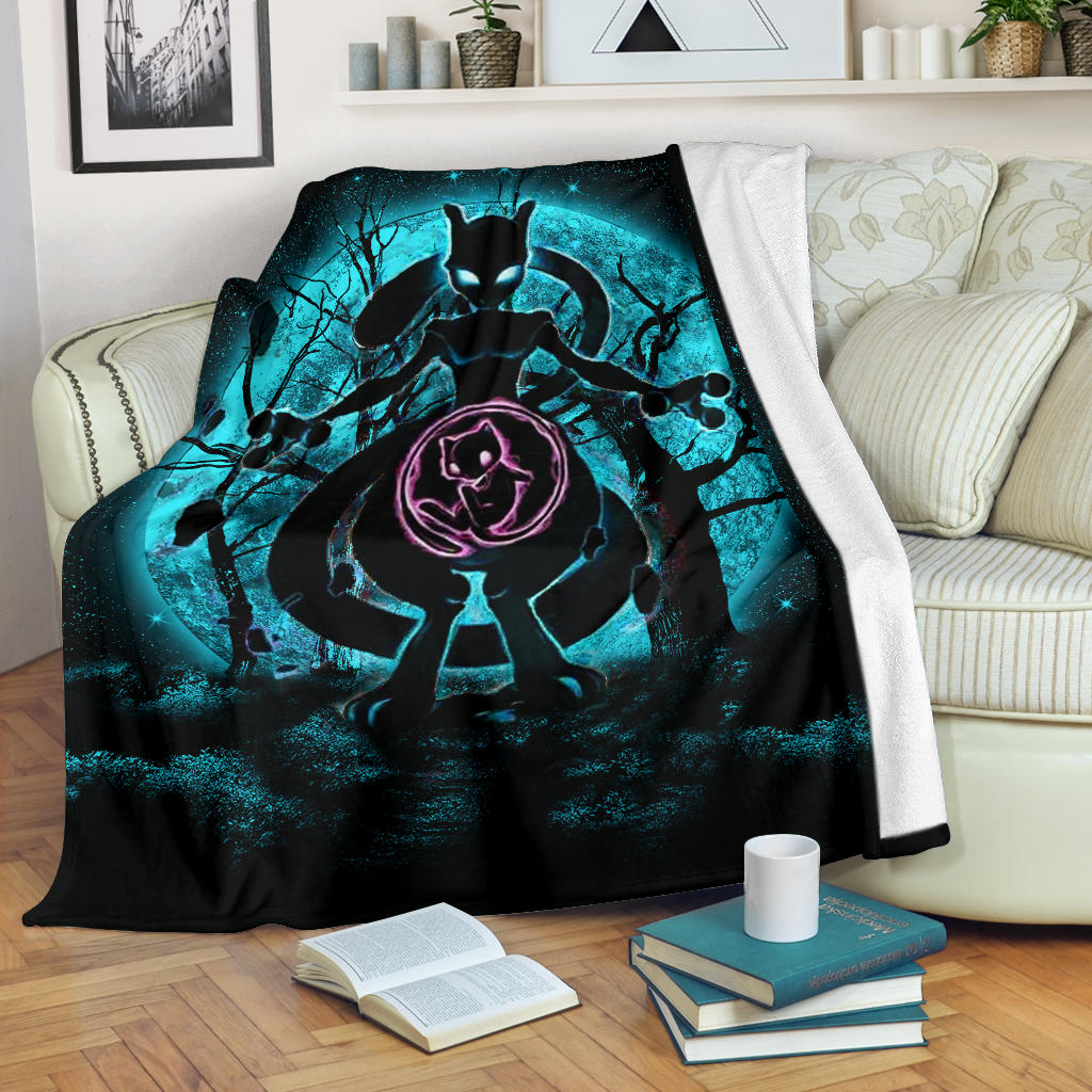 Mewtwo Pokemon Moonlight Premium Blanket Nearkii