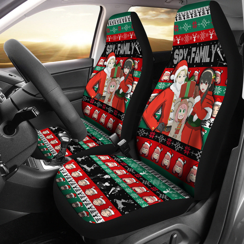 Spy X Family Christmas Premium Custom Car Seat Covers Decor Protectors Nearkii