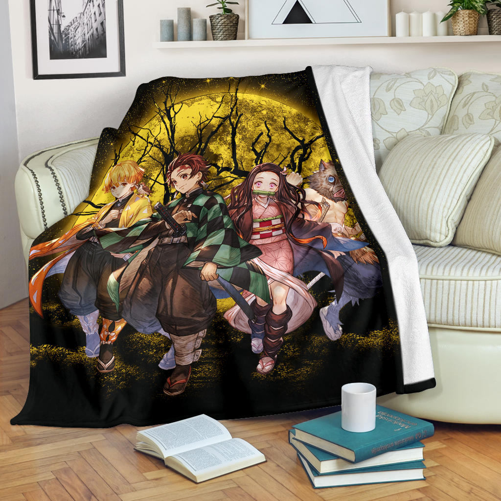 Moon Demonslayer Moonlight Premium Blanket Nearkii