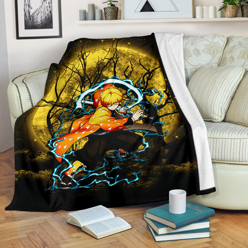 Zenitsu Demon Slayer Moonlight Premium Blanket Nearkii