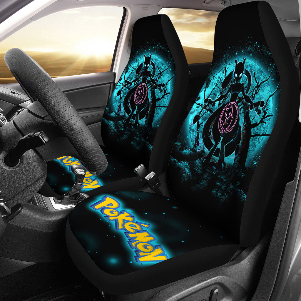 Mewtwo Moonlight Legendary Pokemon Premium Custom Car Seat Covers Decor Protectors Nearkii