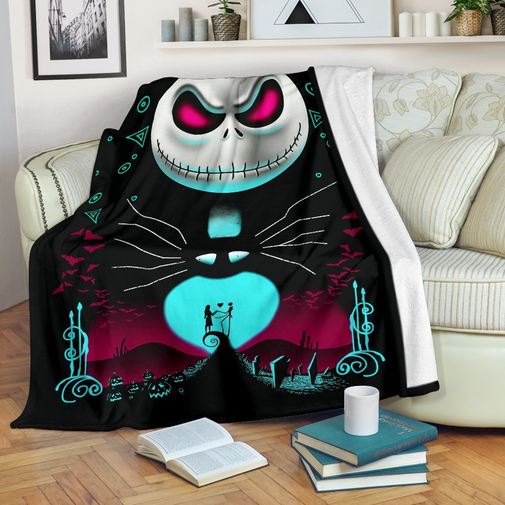 Jack Nightmare Before Christmas Premium Blanket 2 Nearkii