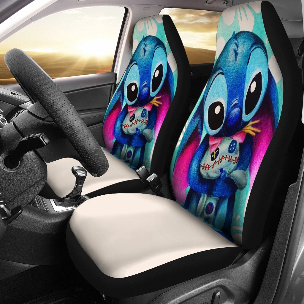 Stitch Hug Car Premium Custom Car Seat Covers Decor Protectors Nearkii