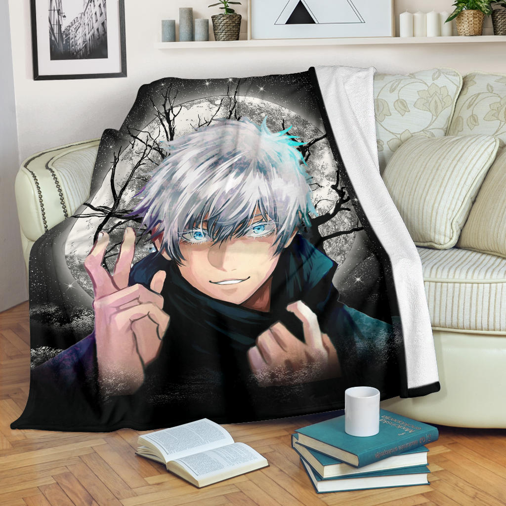 Satoru Gojo Jujutsu Kaisen Moonlight Premium Blanket Nearkii