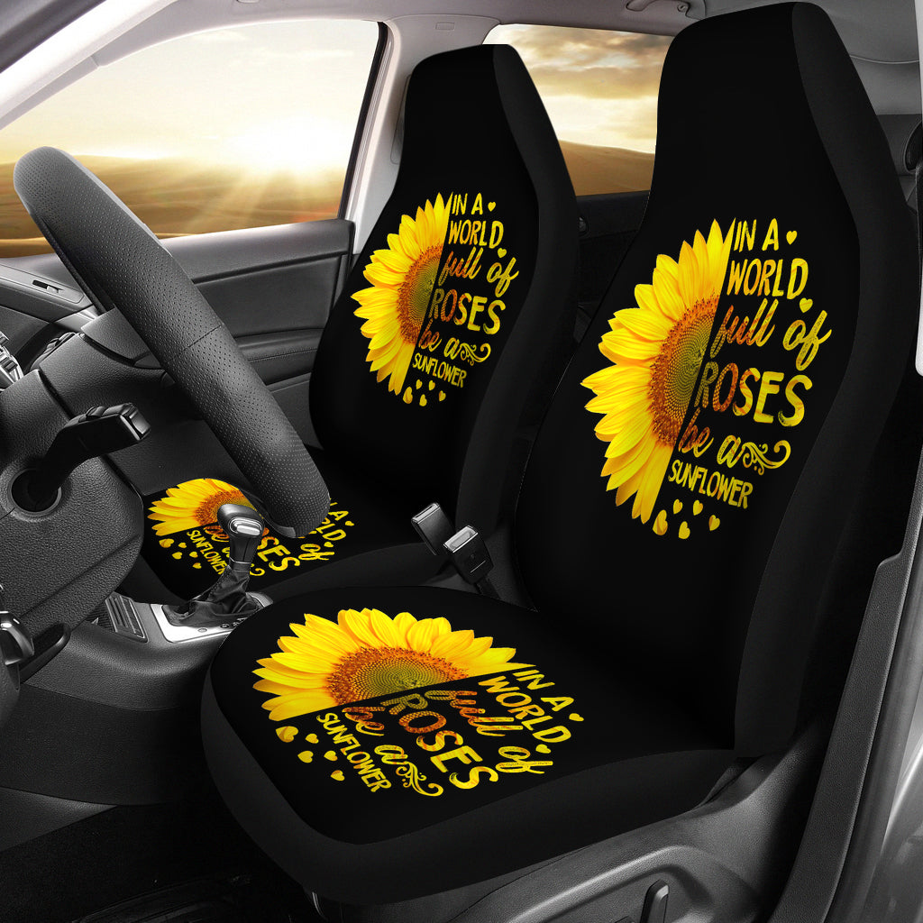 Best Sunflowers In A World Premium Custom Car Seat Covers Decor Protector Nearkii