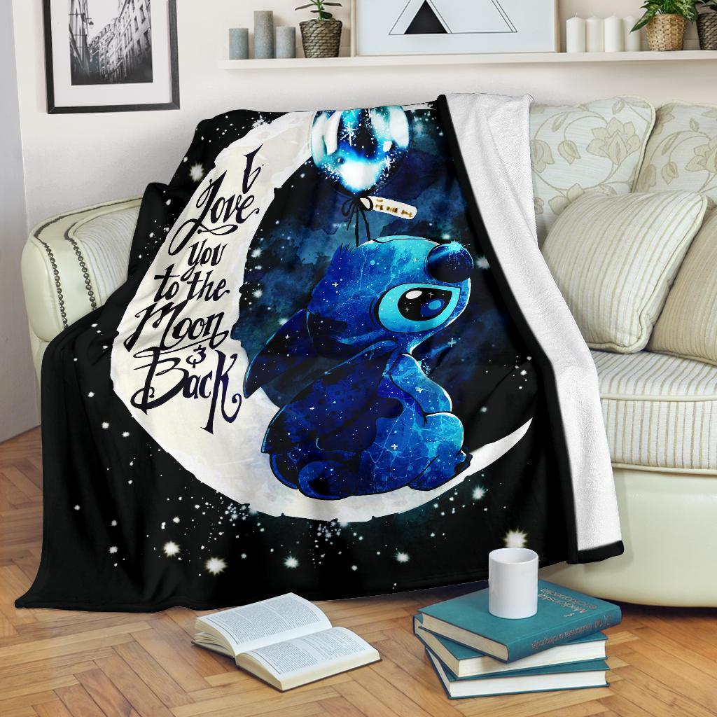 Stitch Moon Premium Blanket Nearkii