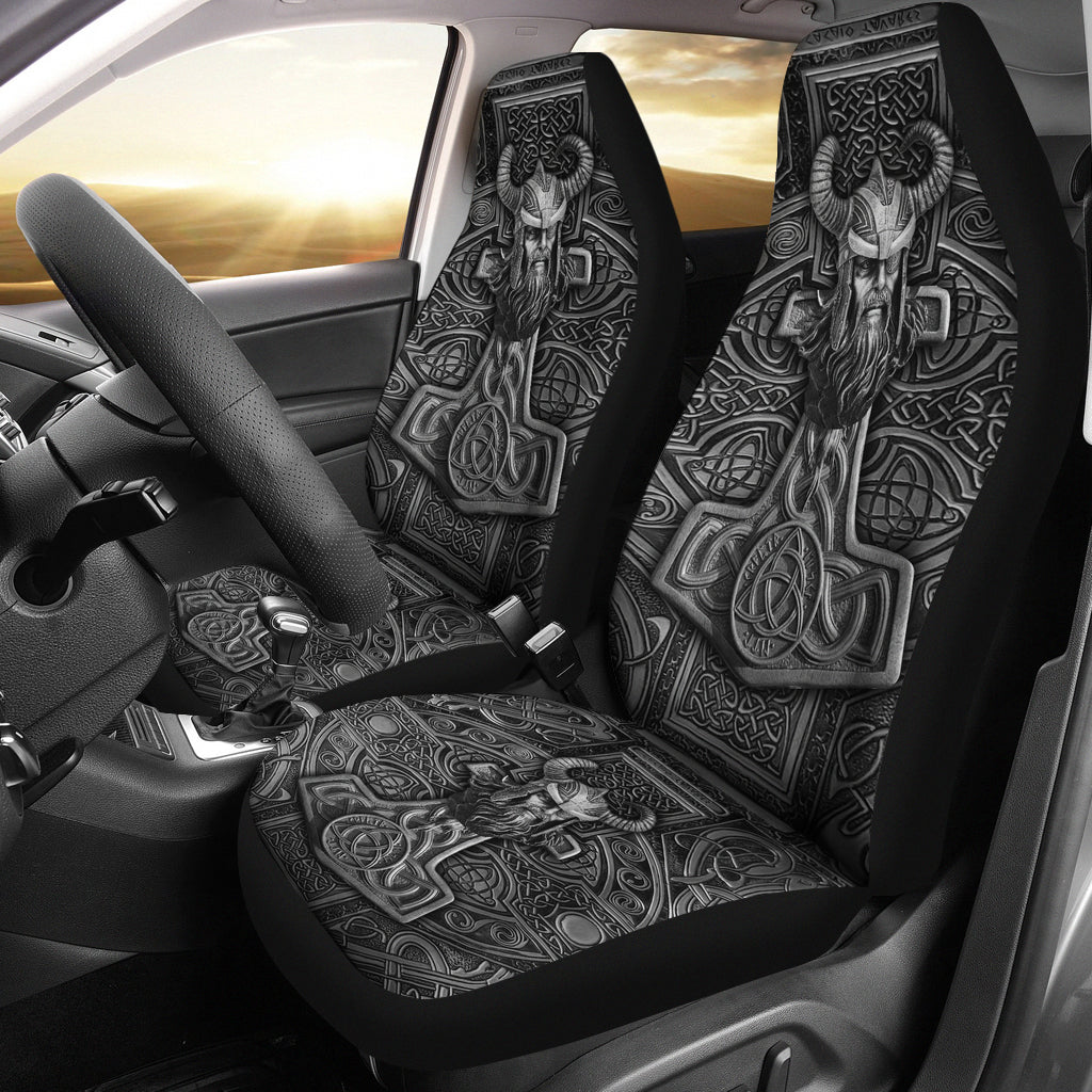 Viking Odin Hammer Premium Custom Car Seat Covers Decor Protectors Nearkii