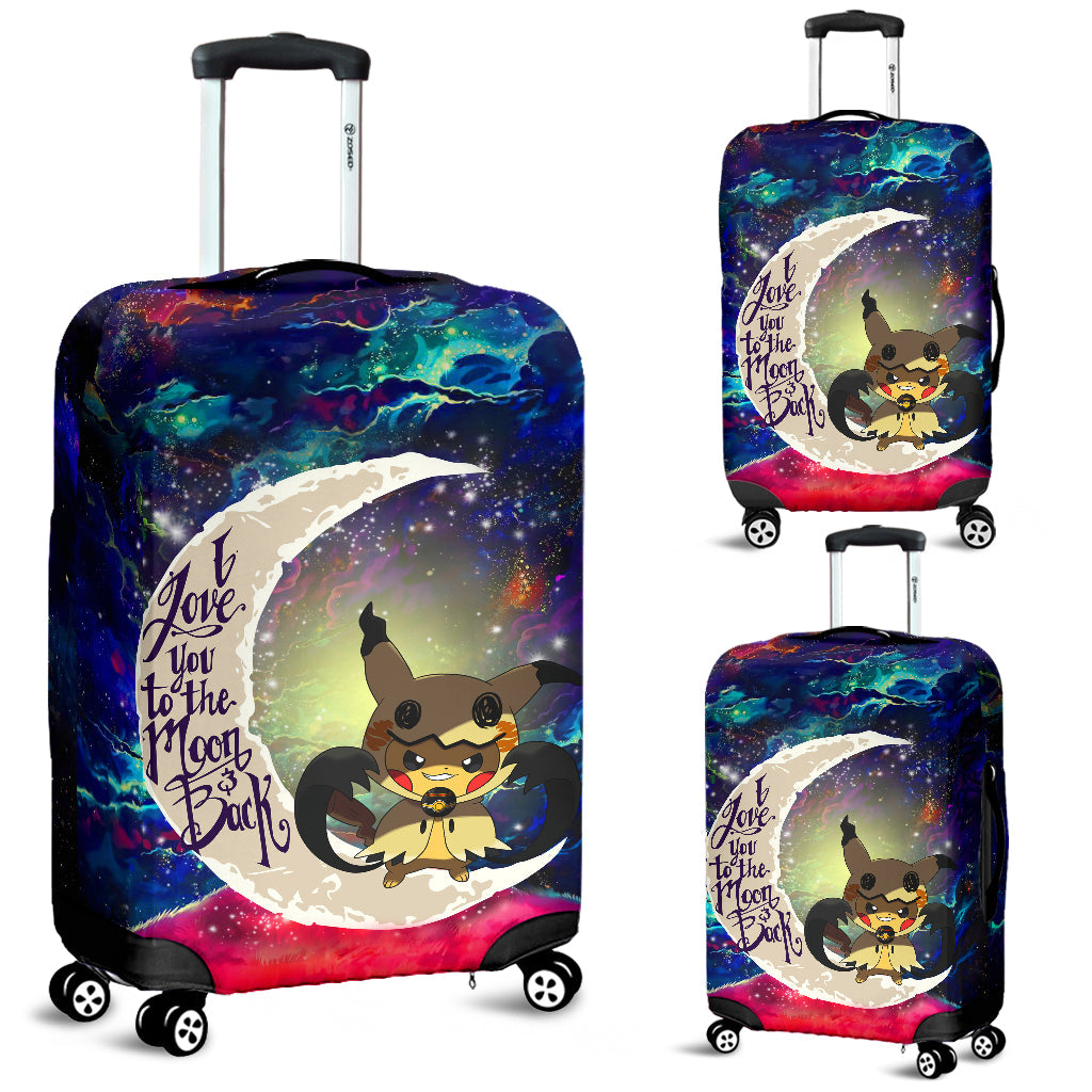 Pikachu Horro 1 Love You To The Moon Galaxy Luggage Cover Suitcase Protector Nearkii