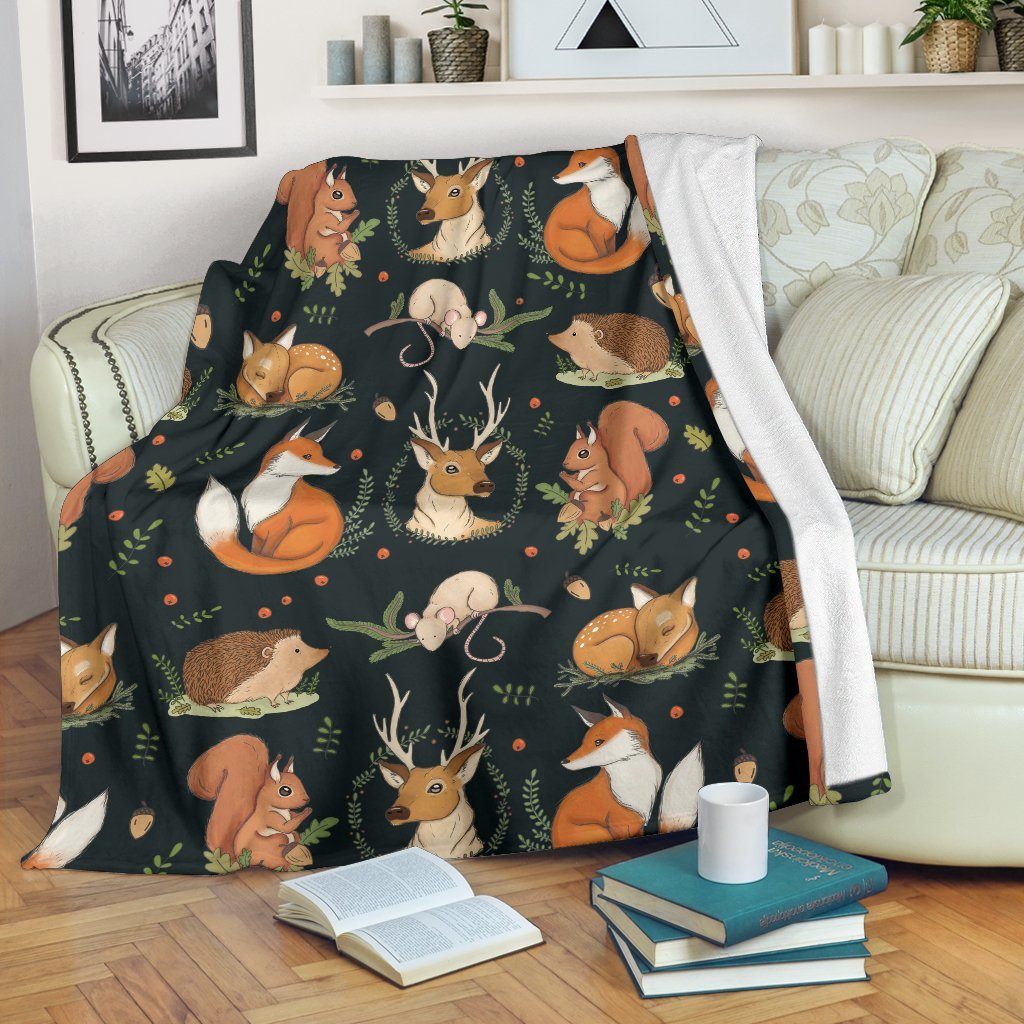 Deer Fox Premium Blanket Nearkii