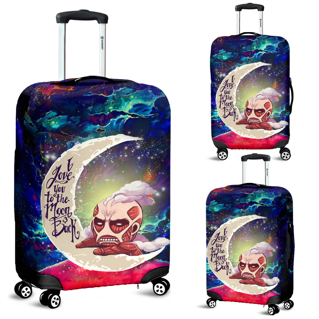 Attack On Titan Love You To The Moon Galaxy Luggage Cover Suitcase Protector Nearkii