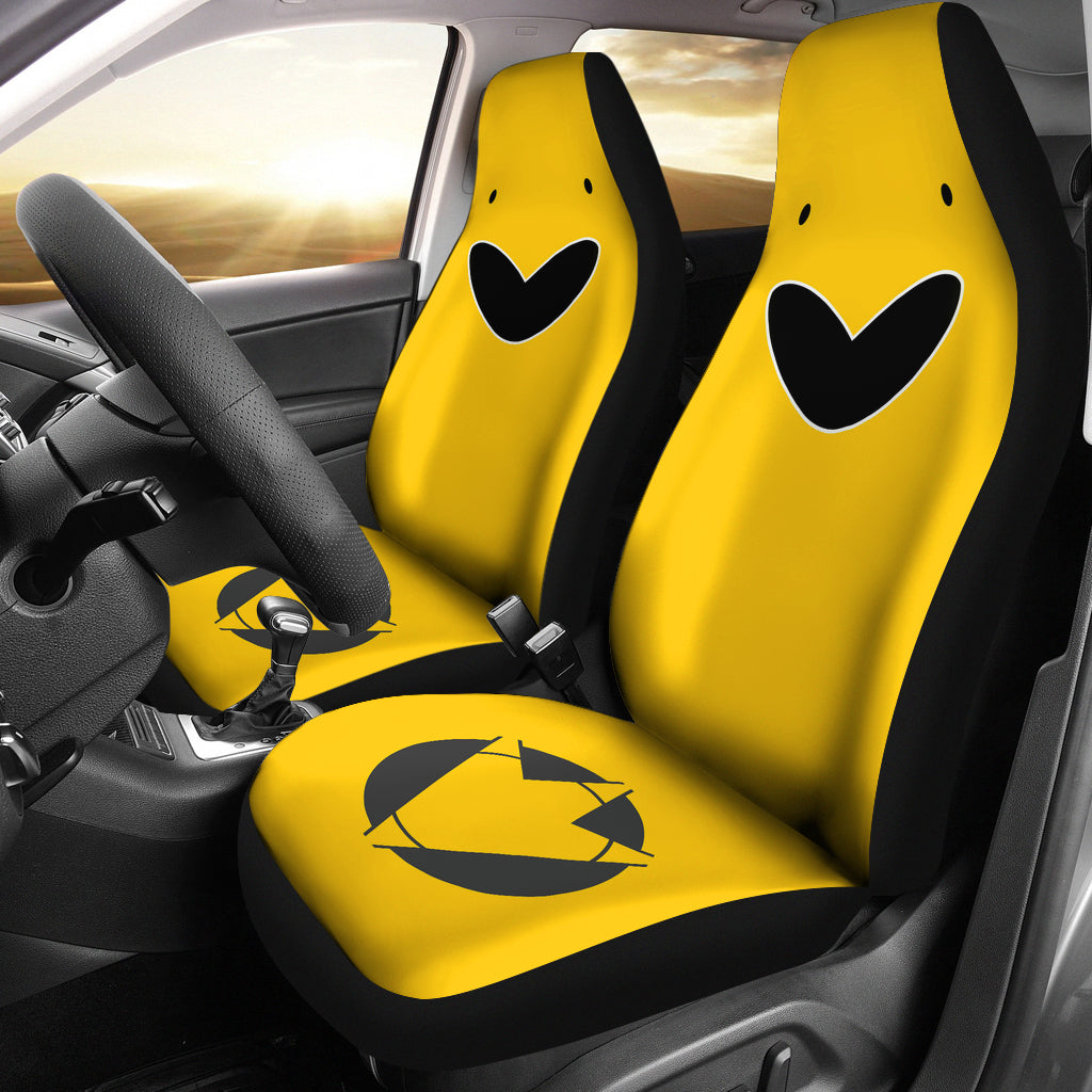 Yellow Dino Thunder Power Rangers Premium Custom Car Seat Covers Decor Protectors Nearkii