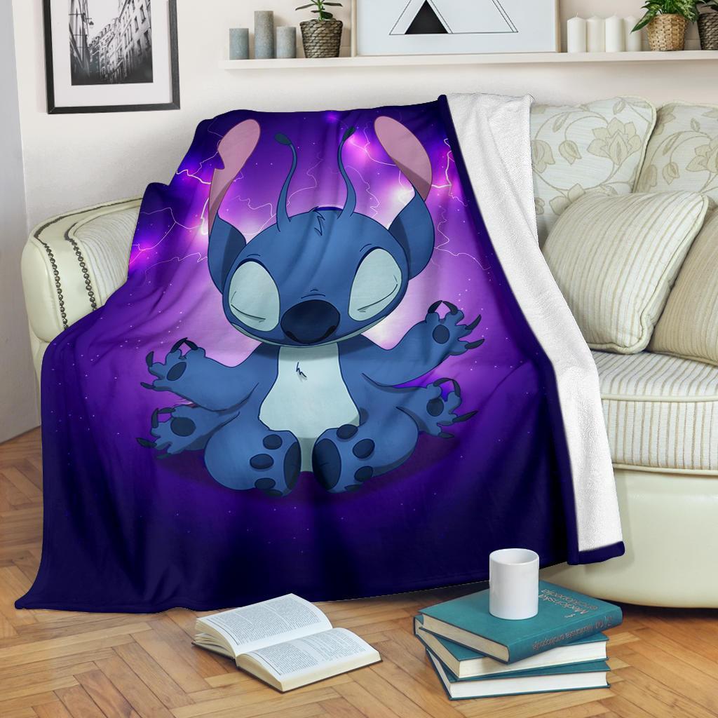 Stitch Do Yoga Funny Custom Premium Premium Blanket Nearkii