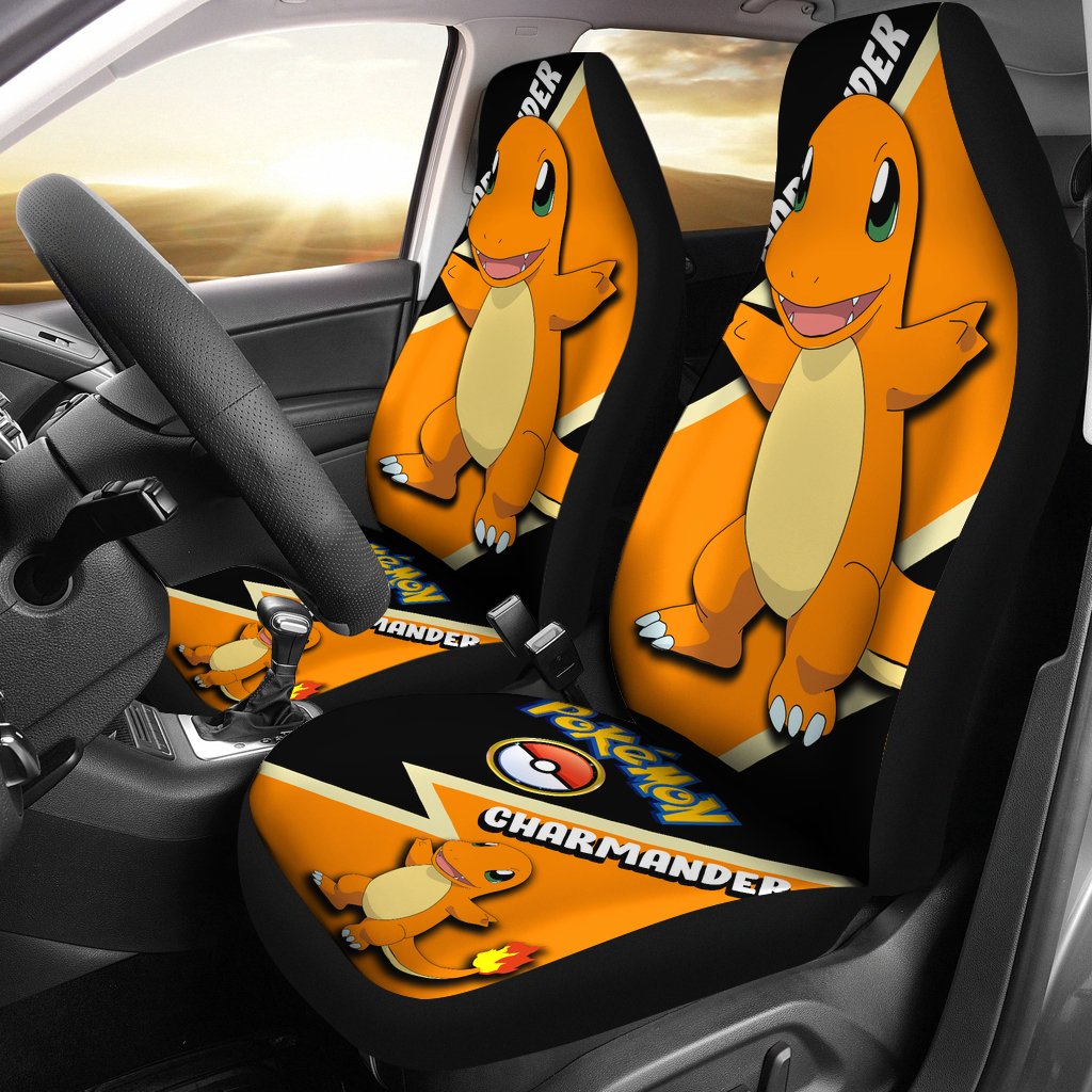 Charmander Car Seat Covers Custom Anime Pokemon Car Accessories Nearkii