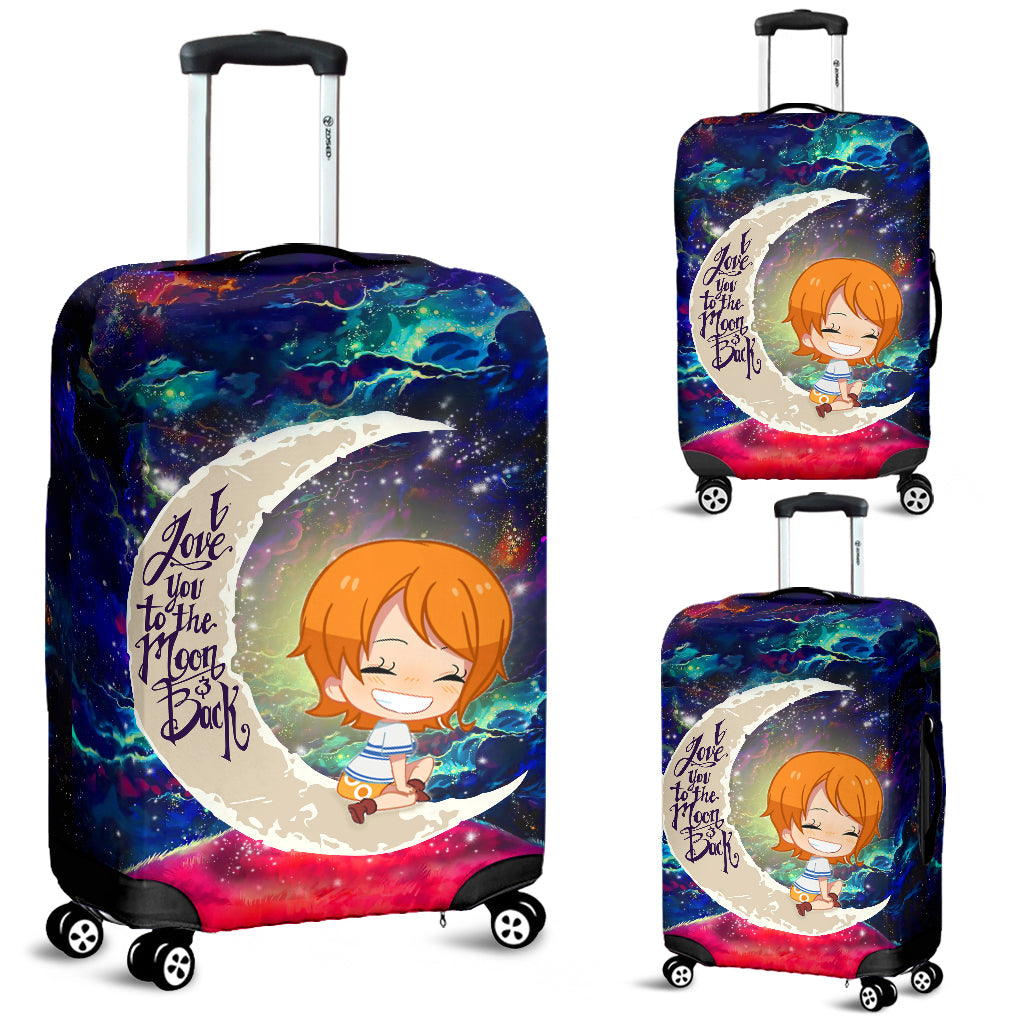 Nami One Piece Love You To The Moon Galaxy Luggage Cover Suitcase Protector Nearkii