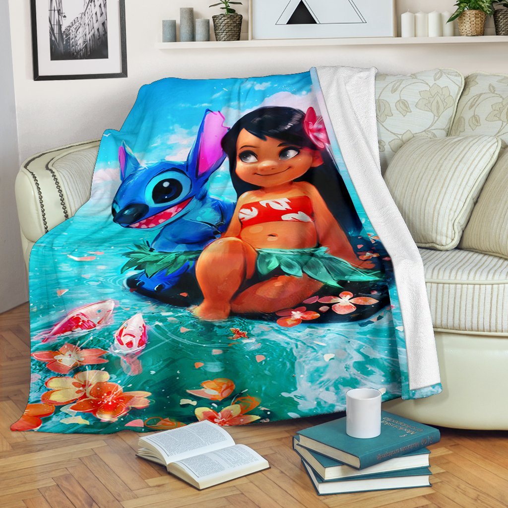 Lilo And Stitch Premium Blanket Nearkii