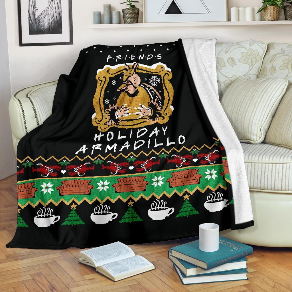 F.R.I.E.N.D.S Holiday Armadillo Ugly Christmas Custom Blanket Home Decor Nearkii