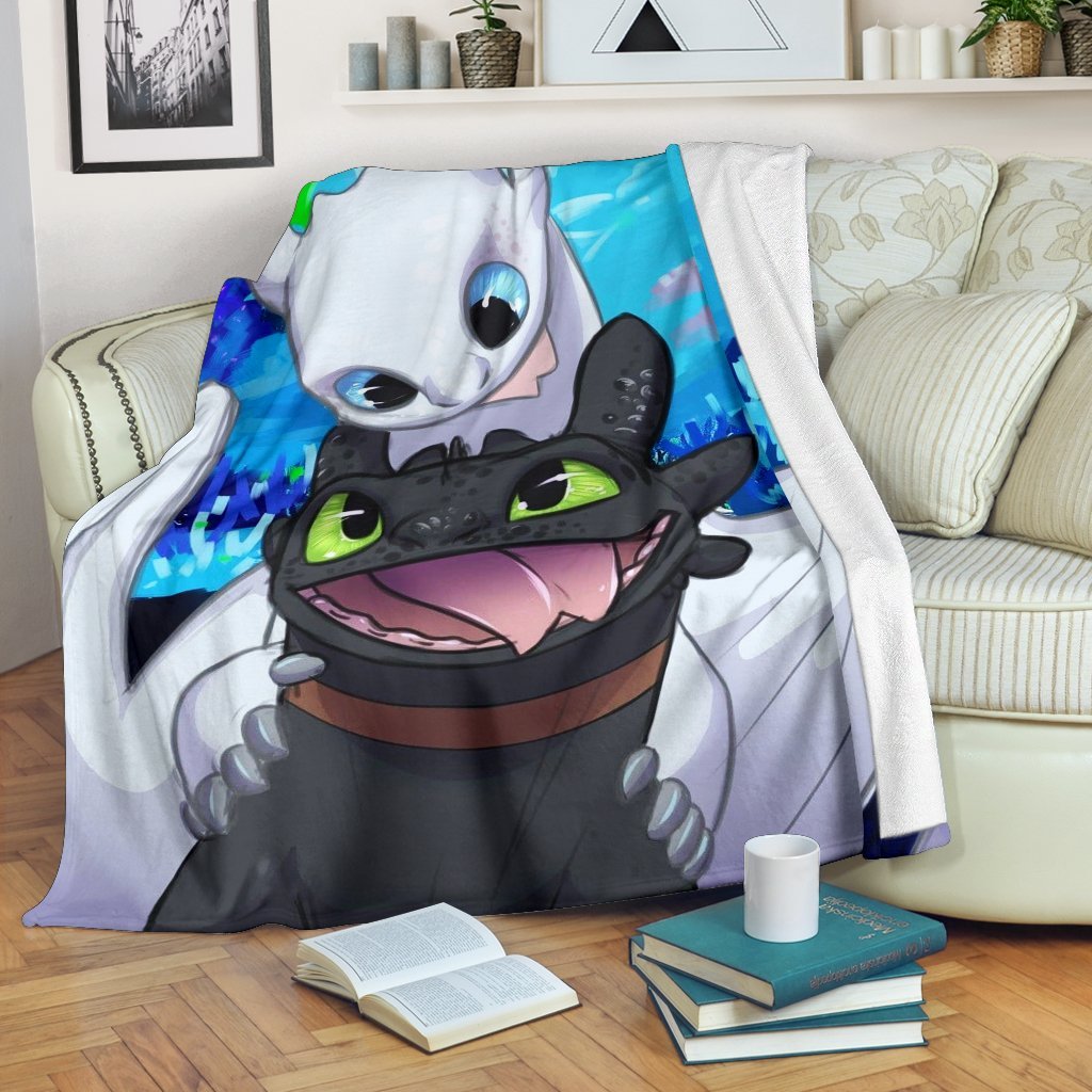 Toothless And Light Fury Premium Blanket Nearkii