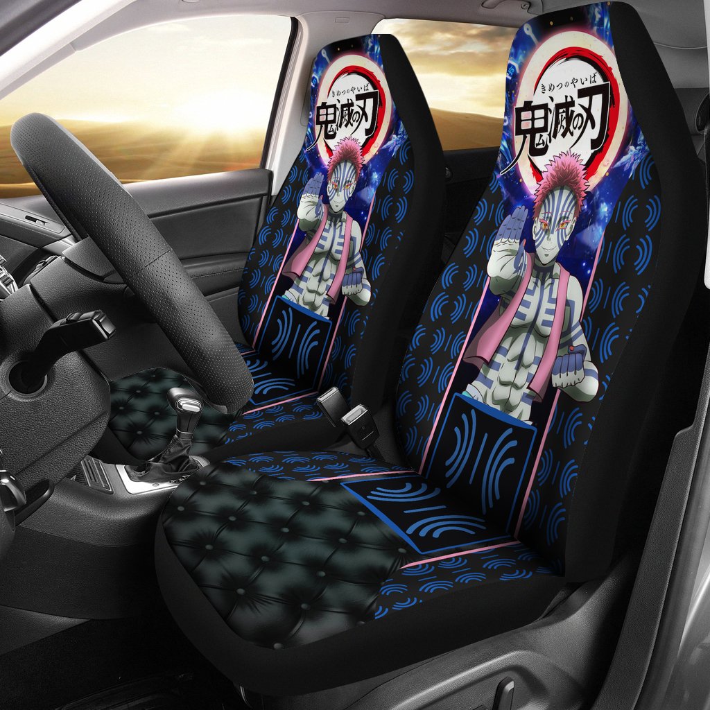 Akaza Demon Slayer Season 2 Custom Car Premium Custom Car Seat Covers Decor Protectors Car Accessories Anime Gift Nearkii