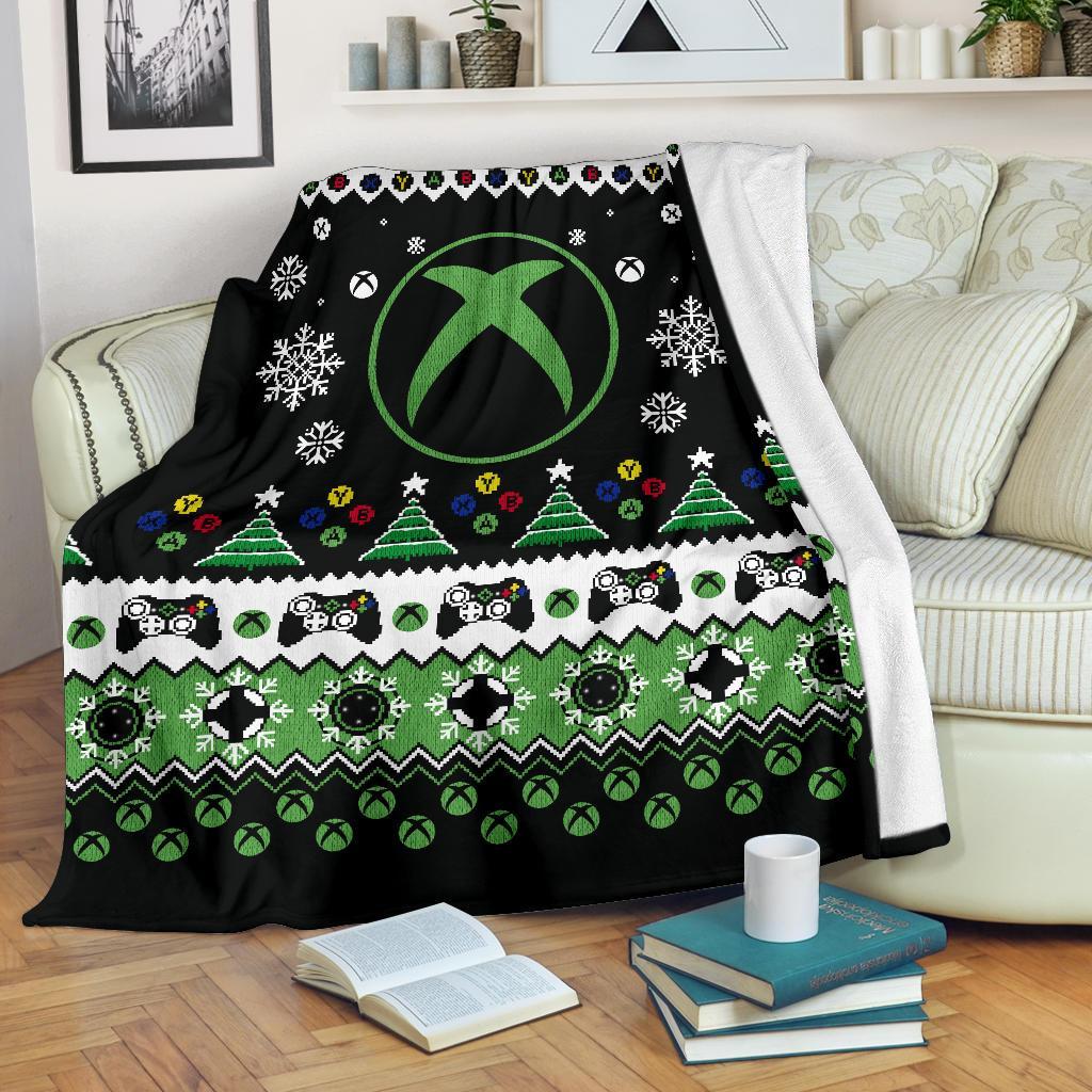 Xbox Ugly Christmas Custom Blanket Home Decor Nearkii