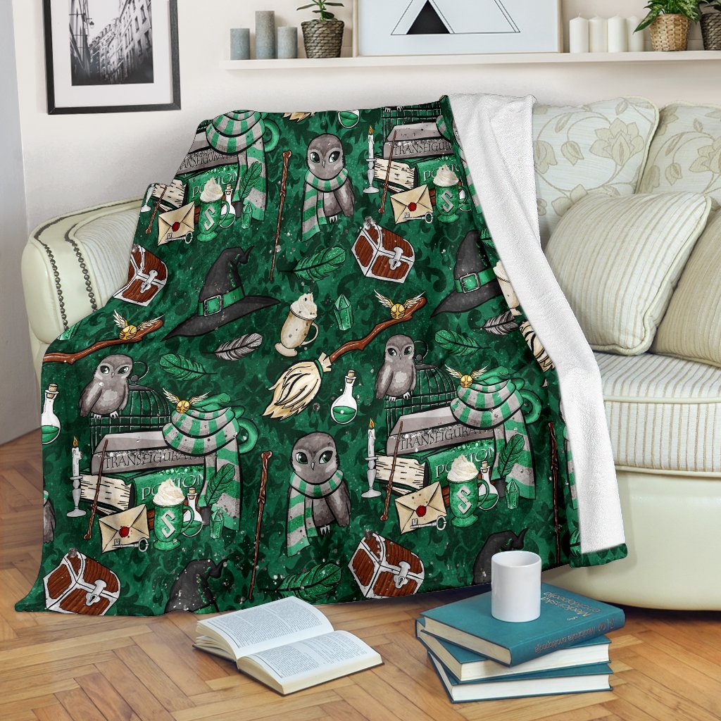 Harry Potter Green Premium Blanket Nearkii