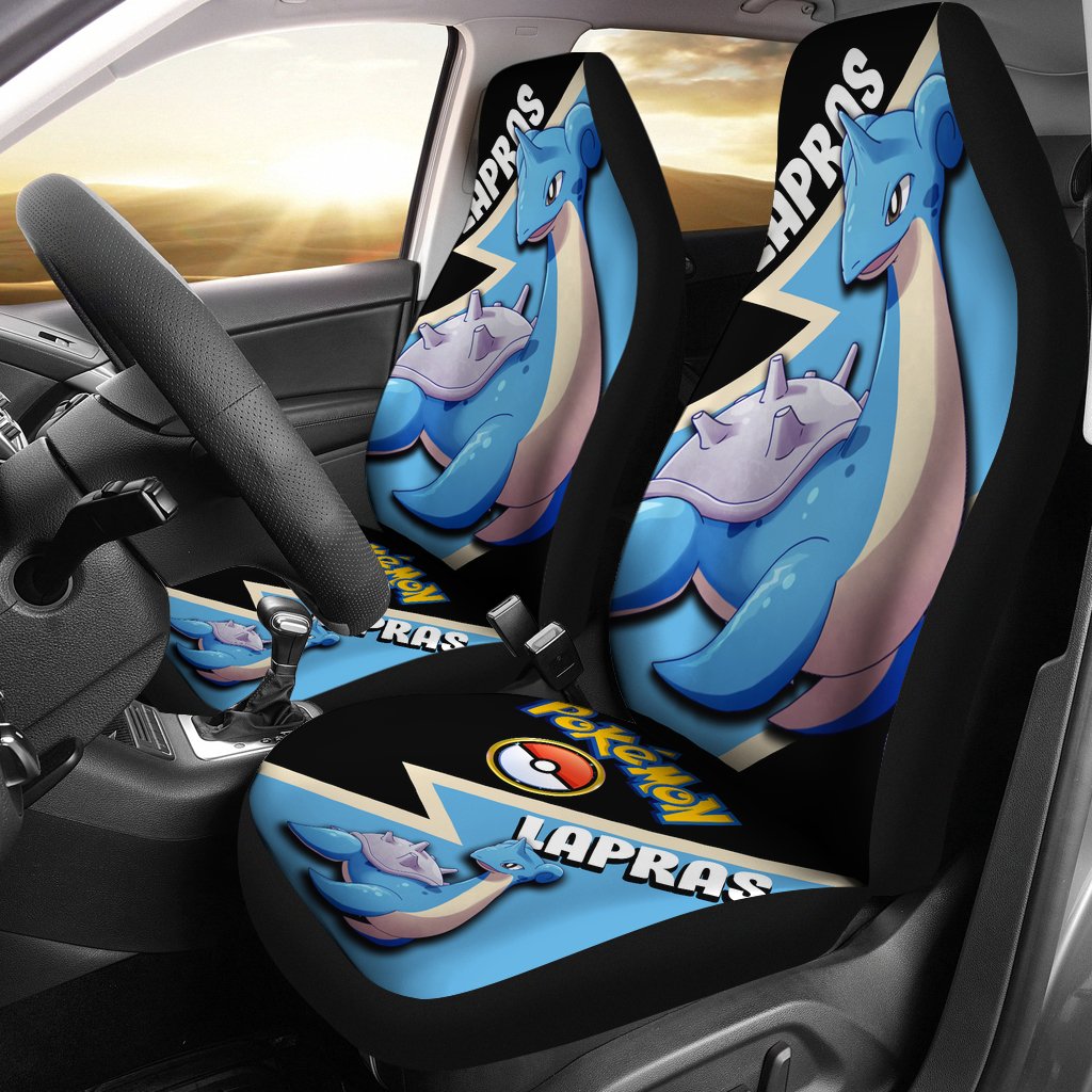 Lapras Car Seat Covers Custom Anime Pokemon Car Accessories Nearkii