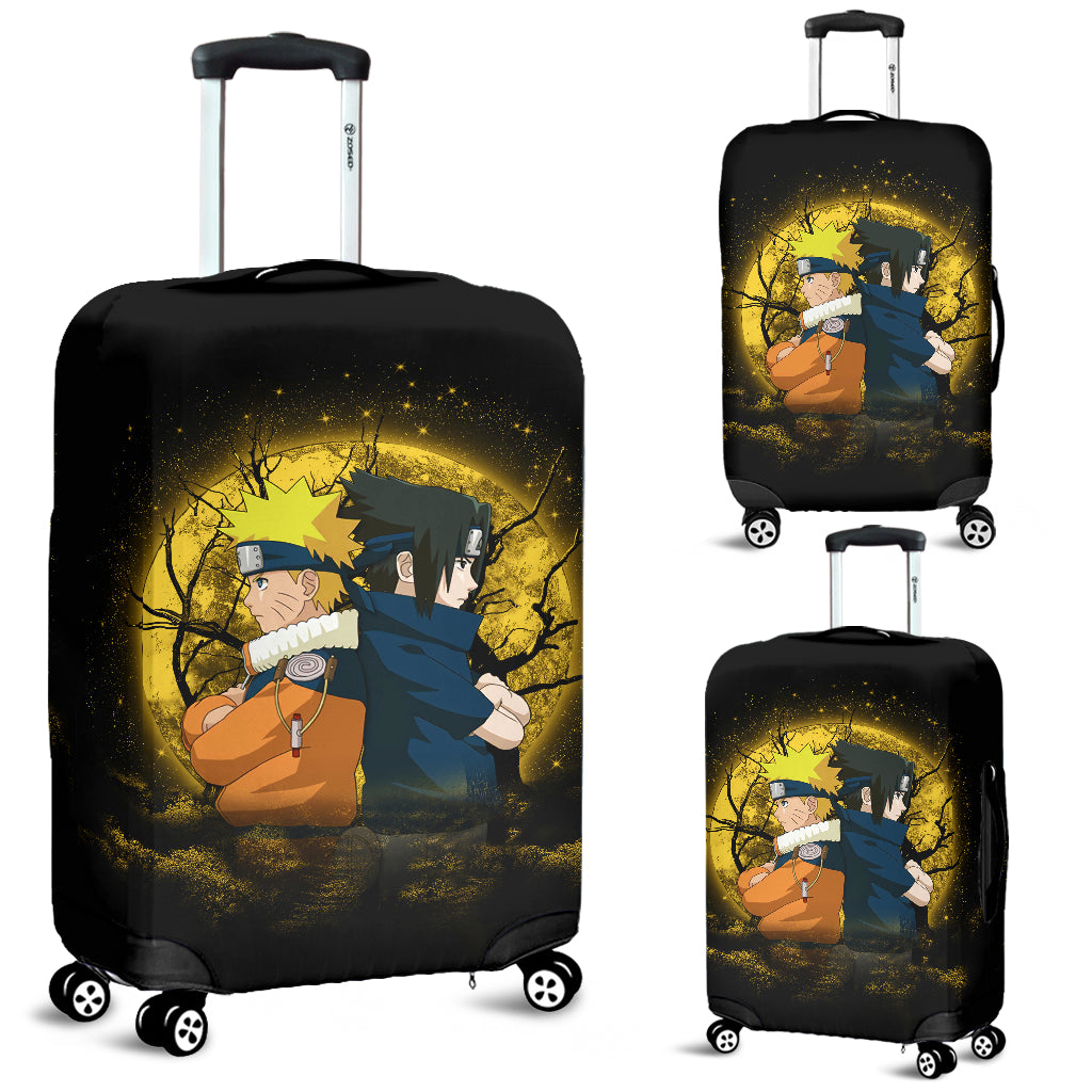 Naruto Sasuke Moonlight Luggage Cover Suitcase Protector Nearkii