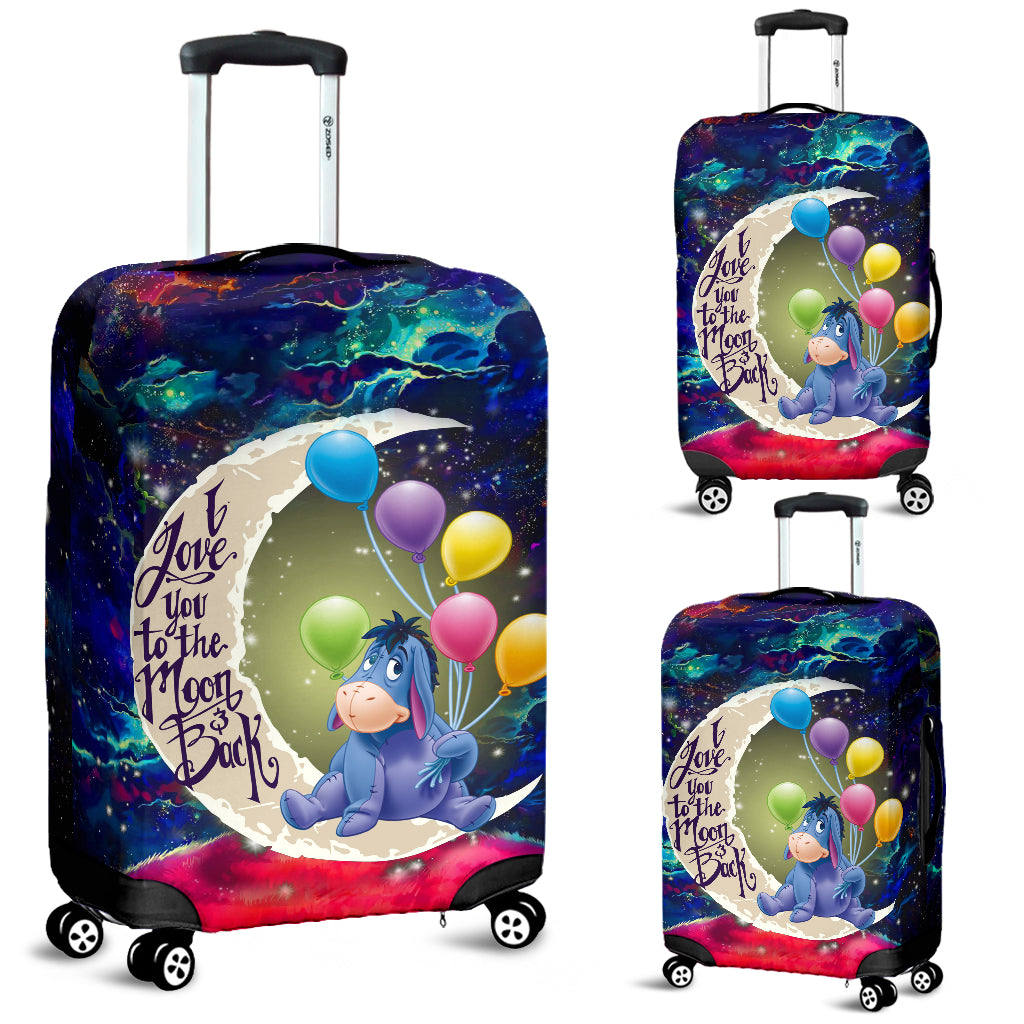 Eeyore Winnie The Pooh Love You To The Moon Galaxy Luggage Cover Suitcase Protector Nearkii