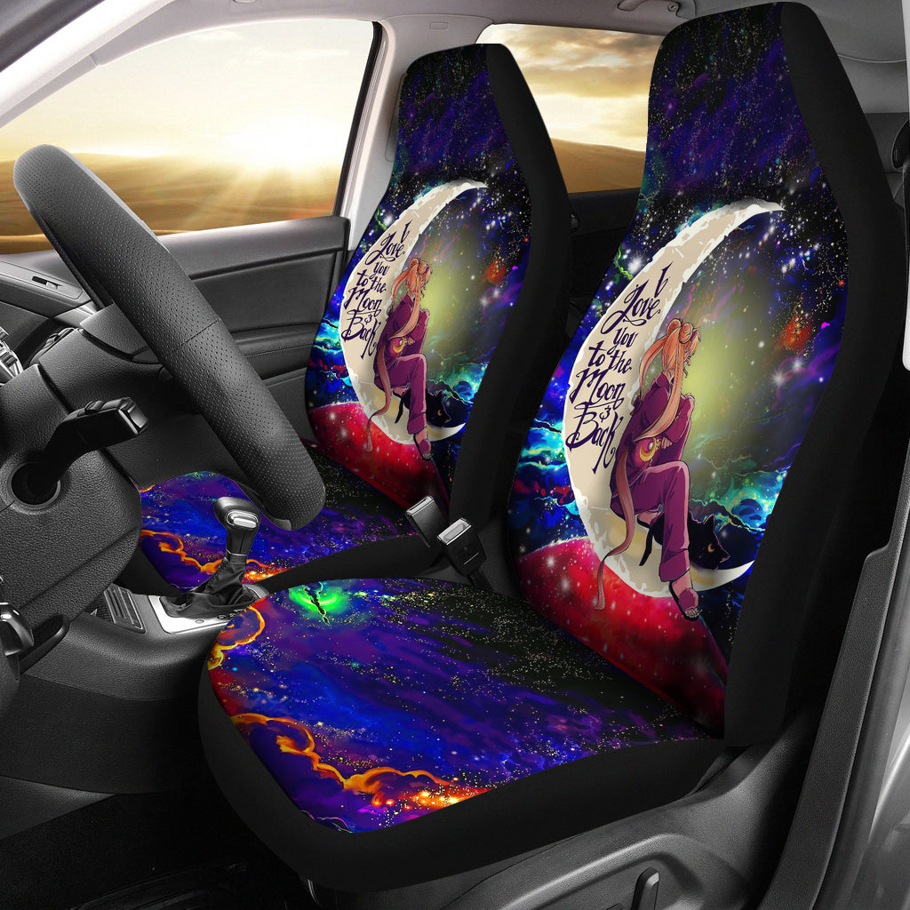 Sailor Moon Anime Love You To The Moon Galaxy Premium Custom Car Seat Covers Decor Protectors Nearkii