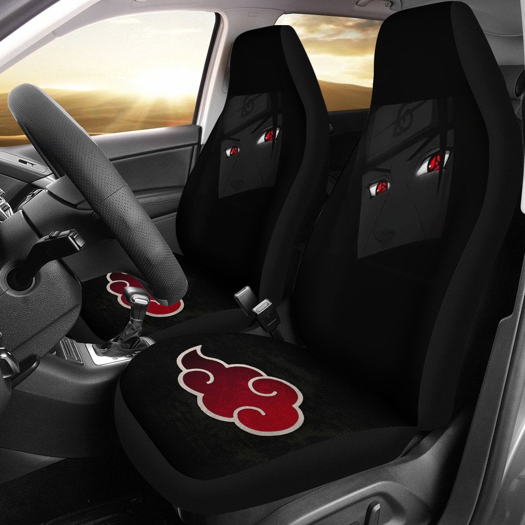 Atsuki Naruto Itach Sharingan Car Premium Custom Car Seat Covers Decor Protectors Nearkii