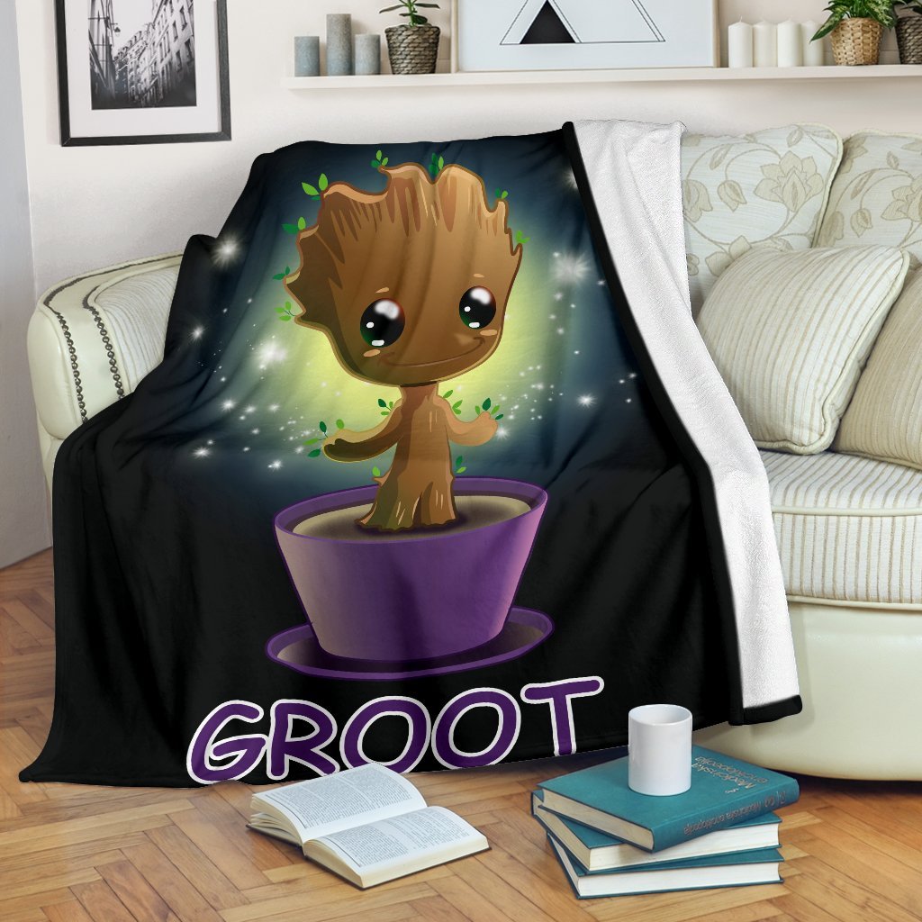 Baby Groot Premium Blanket Nearkii