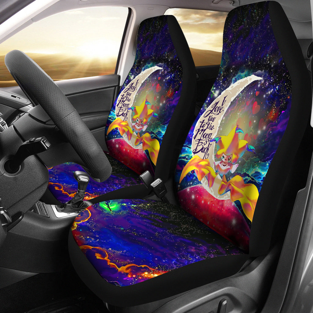 Jirachi Pokemon Love You To The Moon Galaxy Premium Custom Car Seat Covers Decor Protectors Nearkii