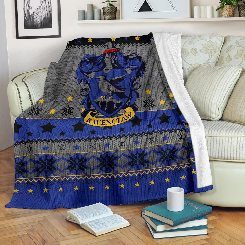 Harry Potter Ravenclaw Sign Ugly Christmas Custom Blanket Home Decor Nearkii