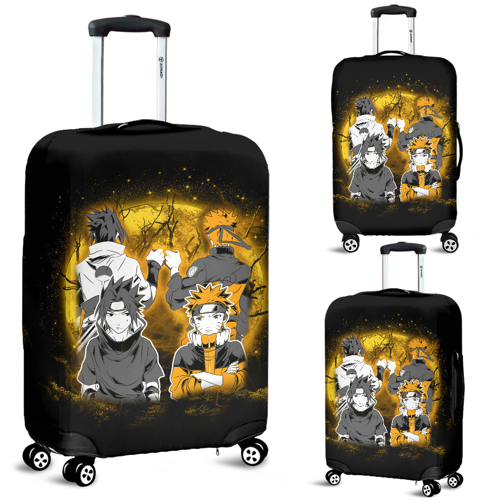 Naruto Sasuke Friends Moonlight Luggage Cover Suitcase Protector Nearkii