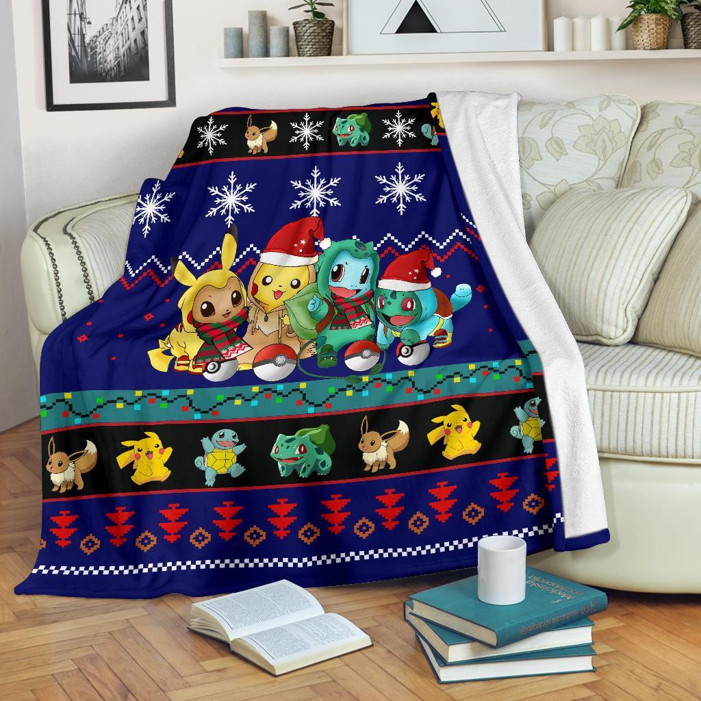 Gearzime Pokemon Christmas Blanket Amazing Gift Idea Nearkii