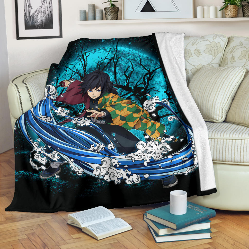 Tomioka Giyuu Demon Slayer Moonlight Premium Blanket Nearkii