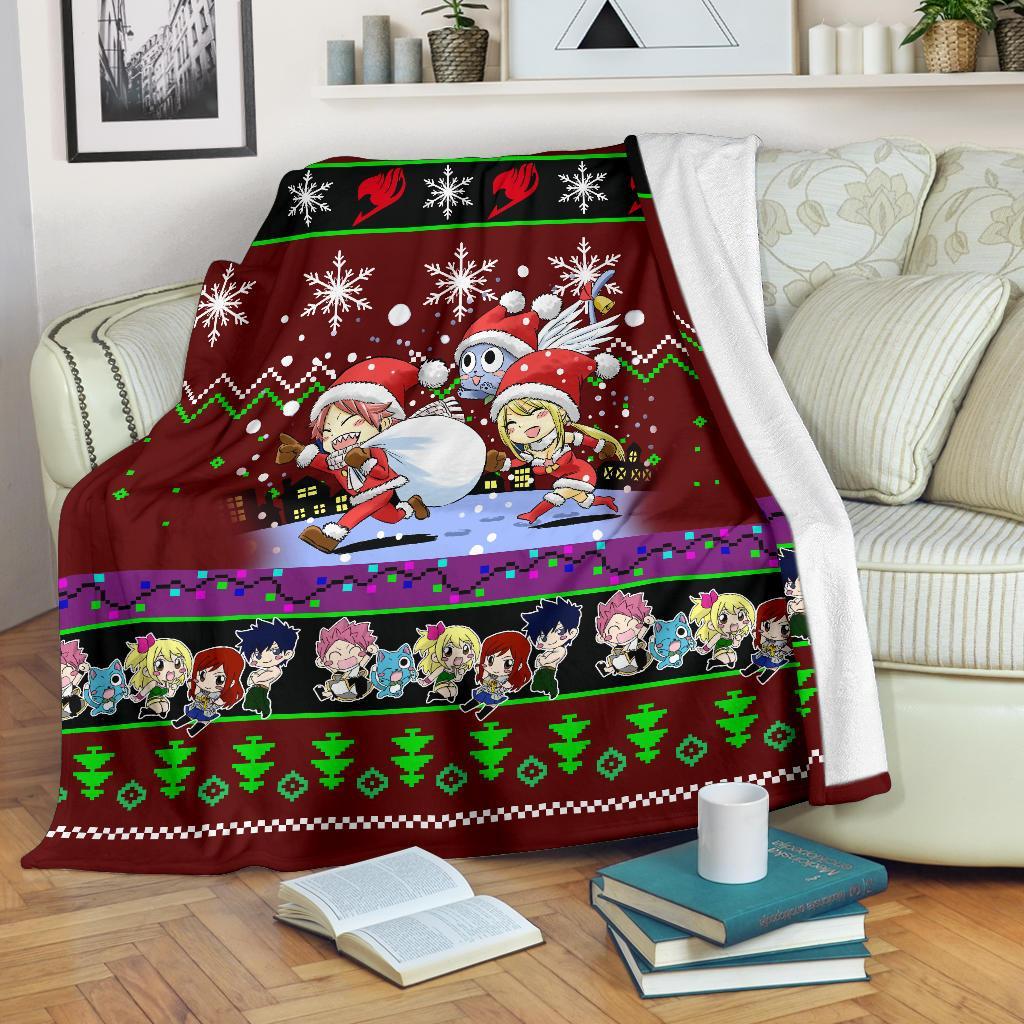 Red Fairy Tail Christmas Blanket Amazing Gift Idea Nearkii