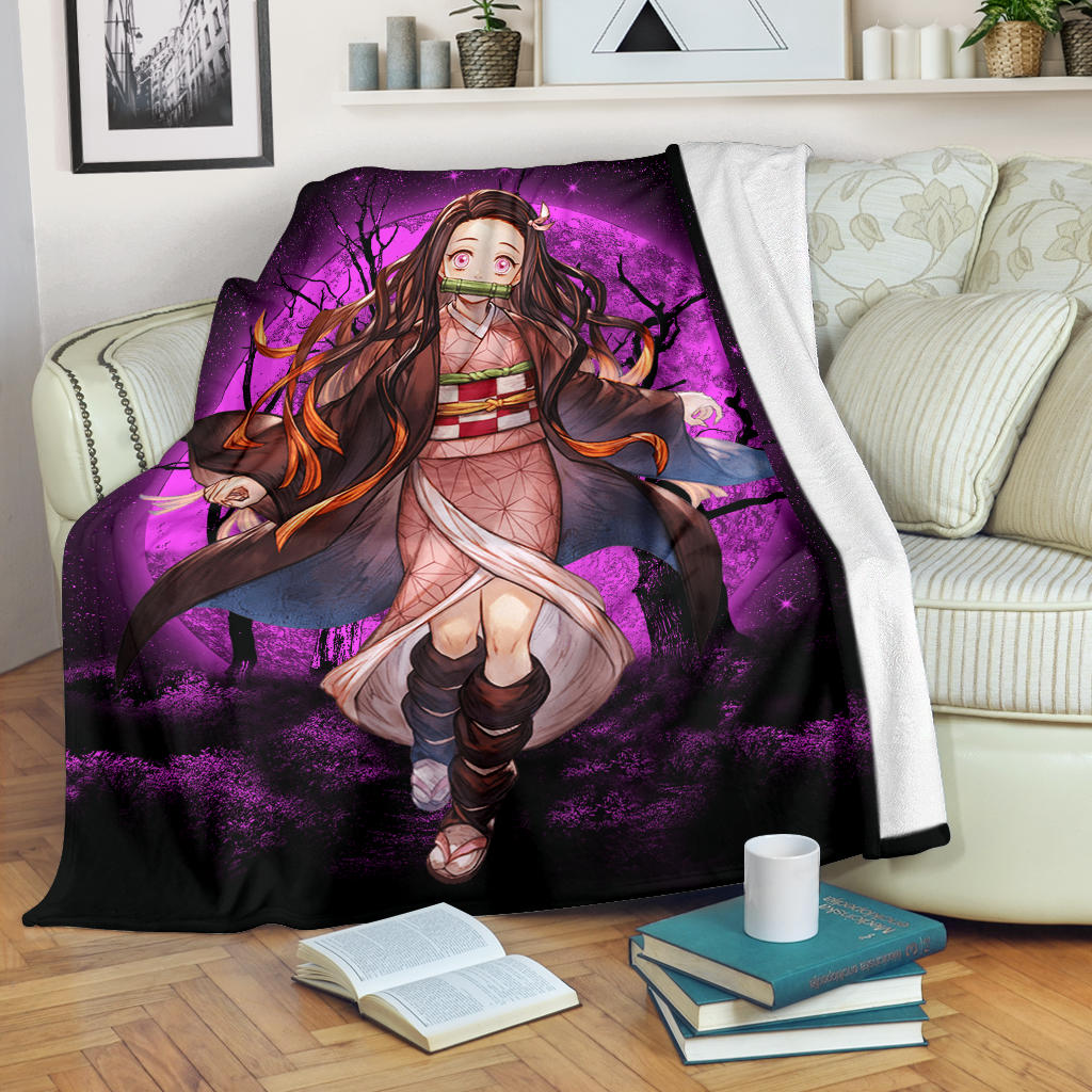 Nezuko Demon Slayer Moonlight Premium Blanket Nearkii