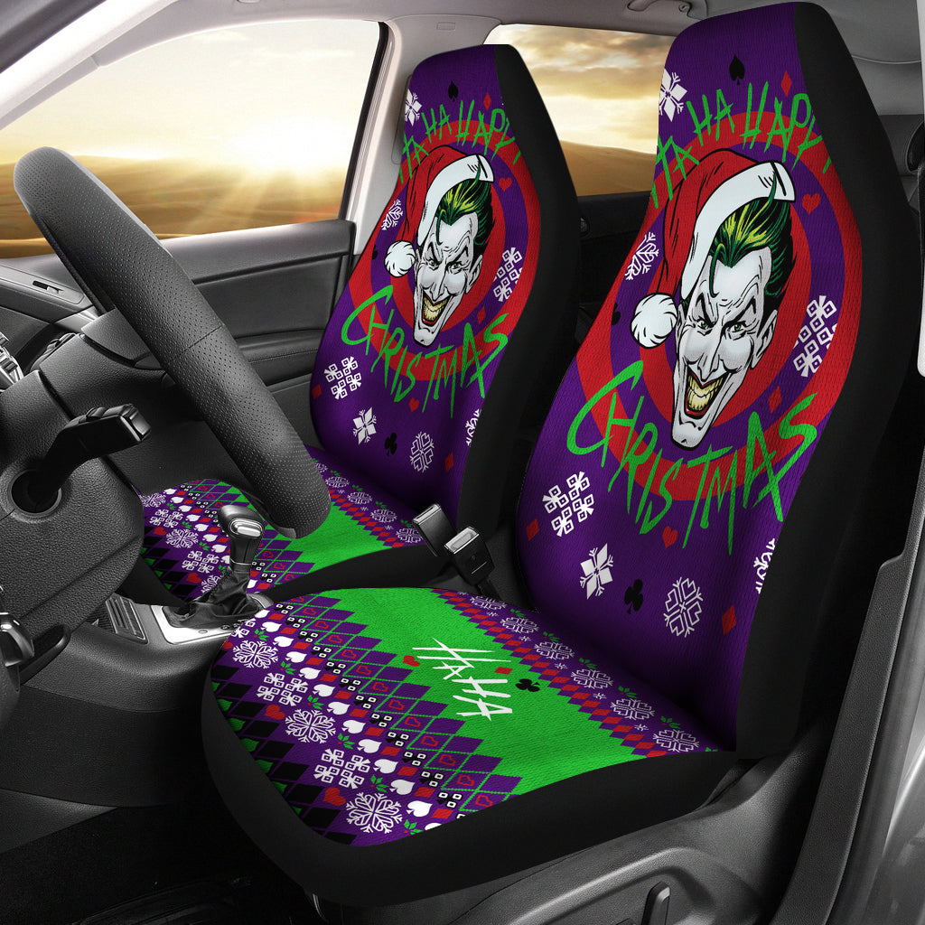 Joker Haha Christmas Premium Custom Car Seat Covers Decor Protectors Nearkii