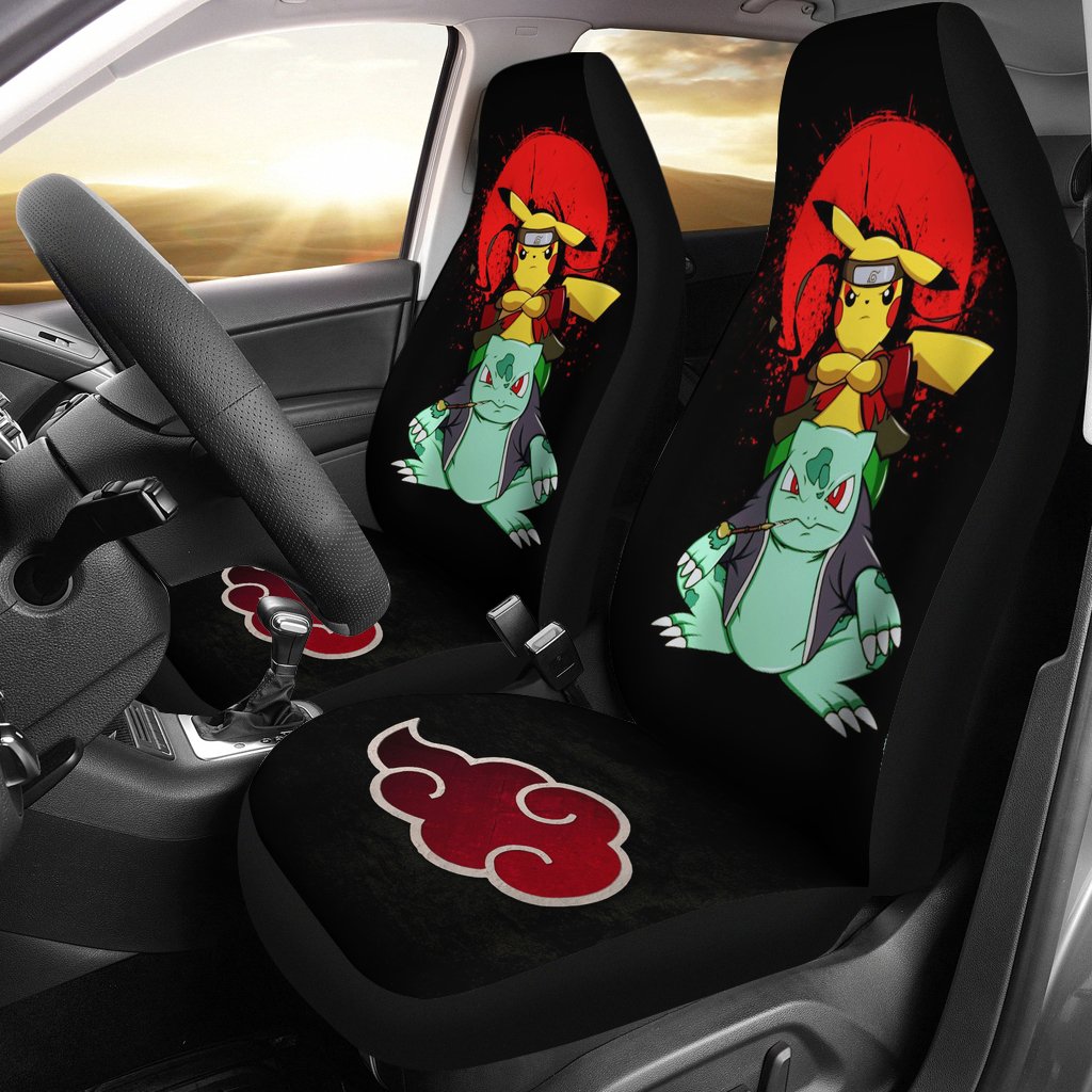 Pokemon Akatsuki Naruto Car Premium Custom Car Seat Covers Decor Protectors Nearkii